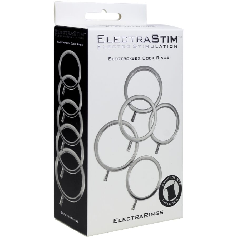 ELECTRASTIM - ELECTRARINGS METAL PENIS RINGS PACK OF 5 - My naughty haven #