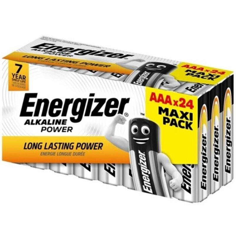 ENERGIZER - ALKALINE POWER AAA ALKALINE BATTERY LR03 BOX*24 (3 BOXES*8 BATTERIES) - My naughty haven #