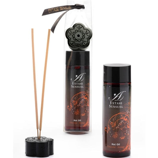 EXTASE SENSUAL - CHOCOLATE AND ORANGE STIMULATING OIL 100 ML - My naughty haven #
