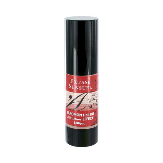 EXTASE SENSUAL - HEATING EFFECT MASSAGE OIL WITH LOLLIPOP PHEROMONES 30 ML - My naughty haven #
