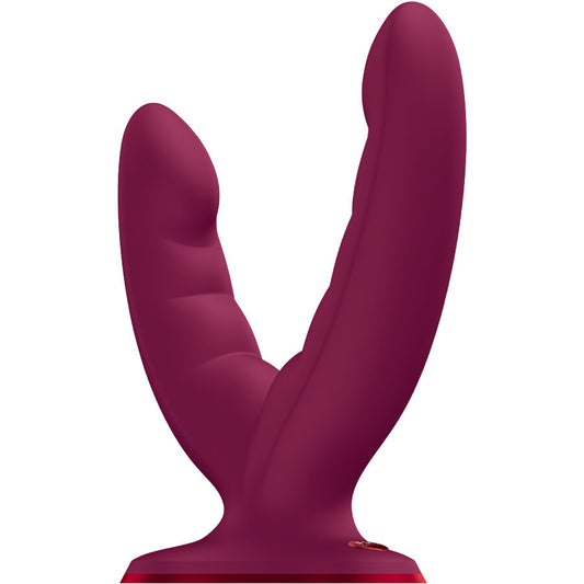 FUN FACTORY - RYDE DOUBLE DILDO WINE RED - My naughty haven #