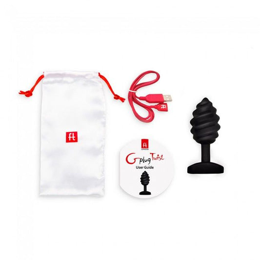 G-VIBE - GPLUG TWIST С ВИБРАЦИЯ ЧЕРЕН