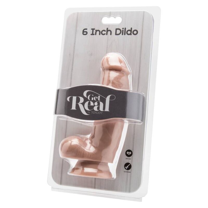 GET REAL - DILDO 12 CM WITH BALLS SKIN - My naughty haven #