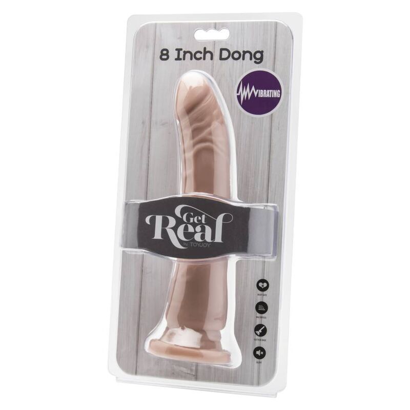 GET REAL - DONG 20,5 CM VIBRATING SKIN - My naughty haven #