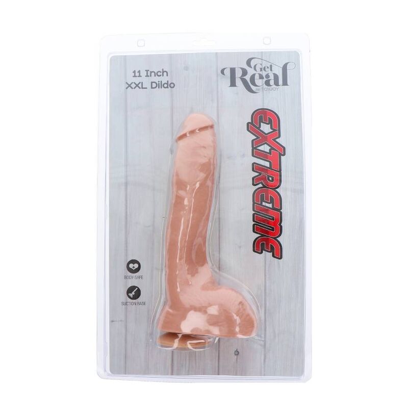 GET REAL - EXTREME XXL DILDO 28 CM SKIN - My naughty haven #
