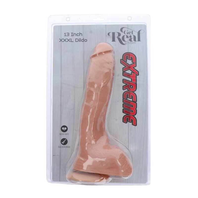 GET REAL - EXTREME XXXL DILDO 34 CM SKIN - My naughty haven #