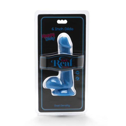 GET REAL - HAPPY DICKS DILDO 12 CM BALLS BLUE - My naughty haven #