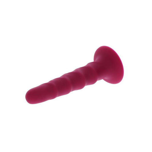 GET REAL - RIBBED DONG 12 CM RED - My naughty haven #