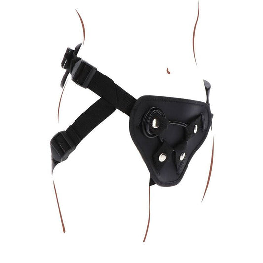 GET REAL - STRAP-ON DELUXE HARNESS BLACK - My naughty haven #