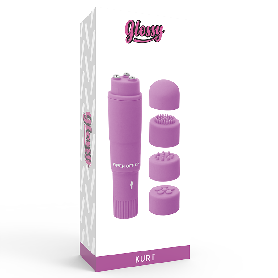 GLOSSY - KURT POCKET MASSAGER PURPLE - My naughty haven #