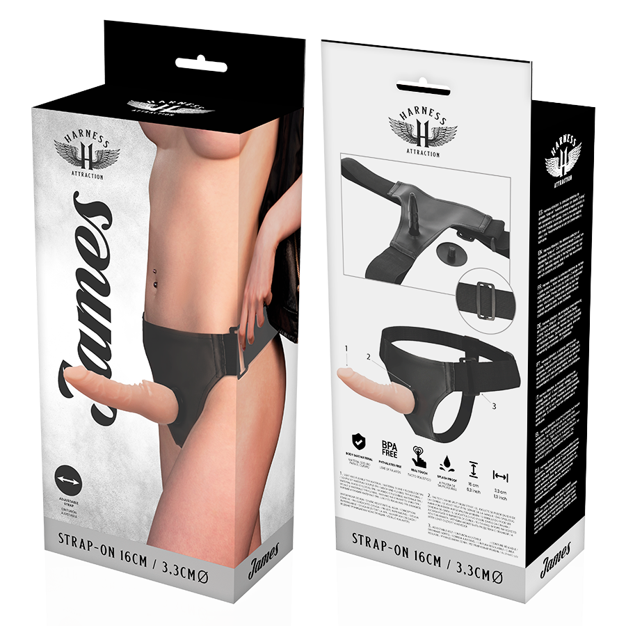 HARNESS ATTRACTION - JAMES 16 CM -O- 3.3 CM - My naughty haven #
