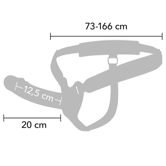 HIDDEN DESIRE - INFERNO VIBRATING PENIS SLEEVE STRAP-ON 20 CM - My naughty haven #