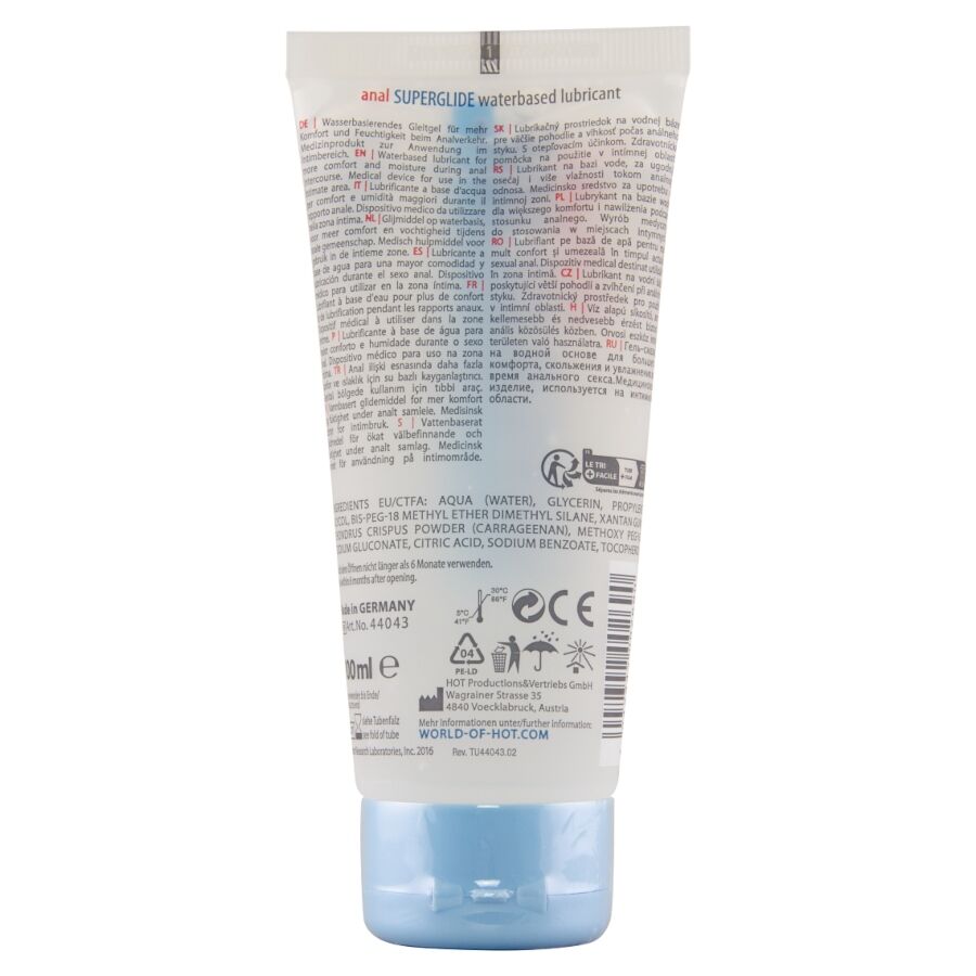 HOT - ANAL SUPERGLIDE LIQUID PLEASURE WATERBASED LUBRICANT 100 ML - My naughty haven #