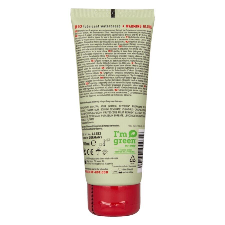 HOT - BIO LUBRICANT WATERBASED WARMING 100 ML - My naughty haven #