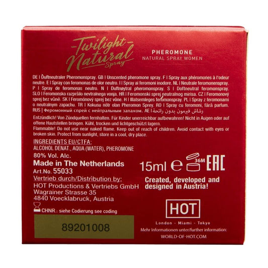 HOT - TWILIGHT PHEROMONE NATURAL WOMEN 15 ML - My naughty haven #
