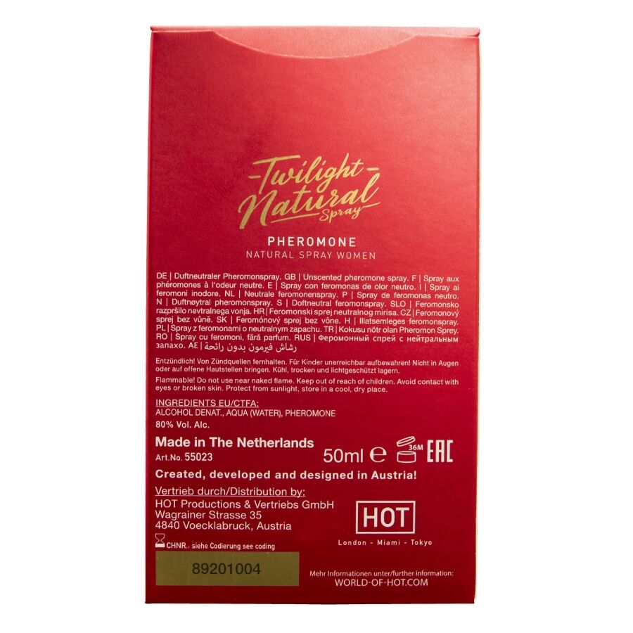 HOT - TWILIGHT PHEROMONE NATURAL WOMEN 50 ML - My naughty haven #