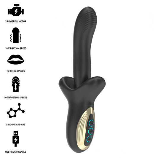 IBIZA - POWERFUL VIBRATOR WITH THRUSTING AND BITING EFFECT - My naughty haven #