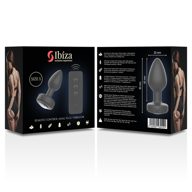 IBIZA - REMOTE CONTROL ANAL PLUG SIZE S - My naughty haven #