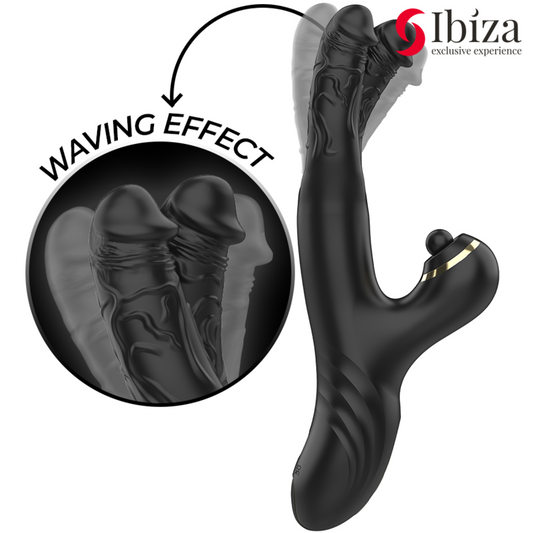 IBIZA - TWO DRAGONS DOUBLE VIBRATOR BLACK - My naughty haven #