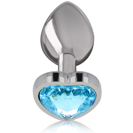 INTENSE - ALUMINUM METAL ANAL PLUG BLUE HEART SIZE M - My naughty haven #