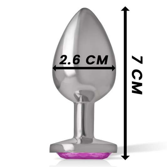 INTENSE - ALUMINUM METAL ANAL PLUG PINK HEART SIZE S - My naughty haven #