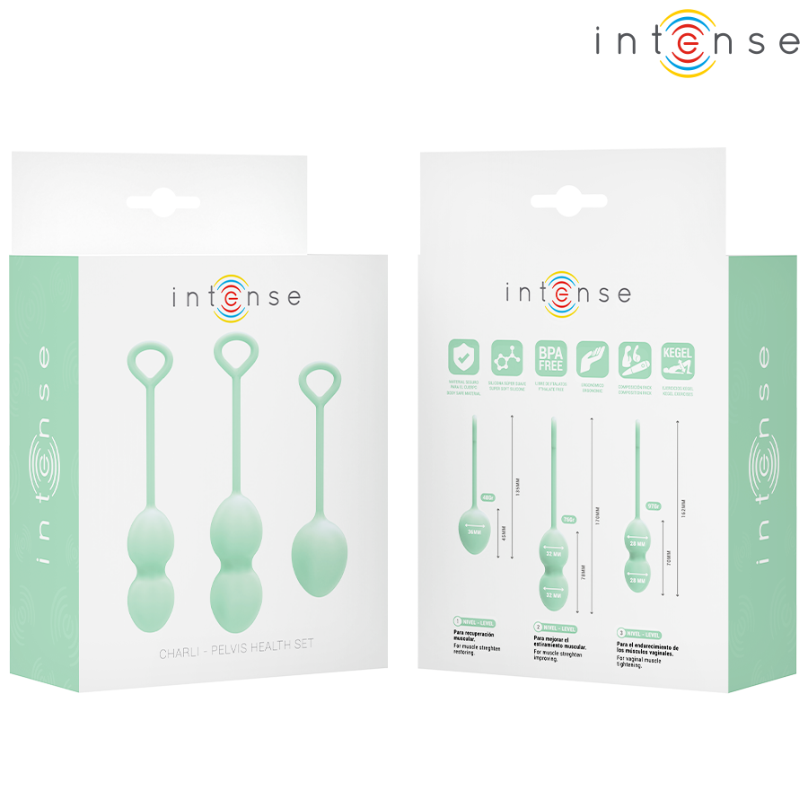 INTENSE - CHARLI KEGEL BALL KIT LIGHT JADE GREEN - My naughty haven #