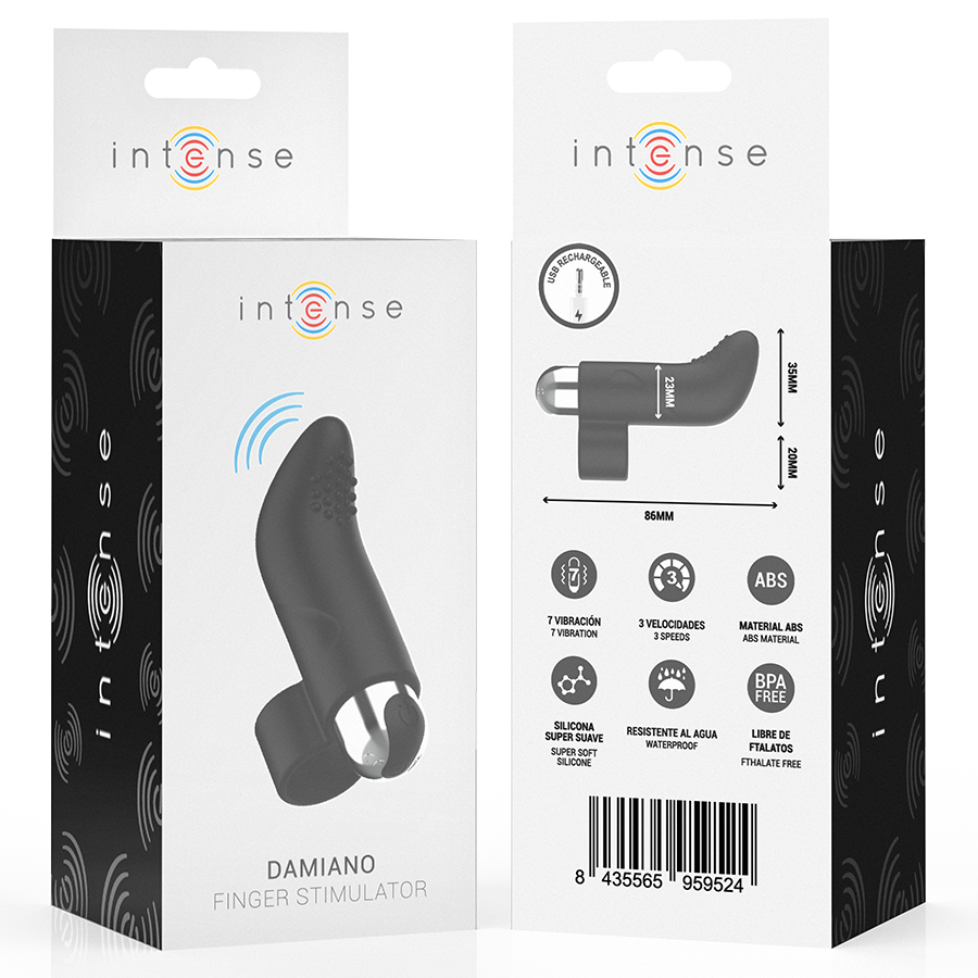 INTENSE - DAMIANO RECHARGEABLE FINGER STIMULATOR - My naughty haven #