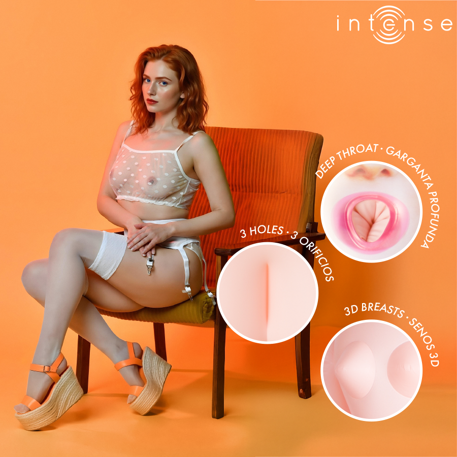 INTENSE DOLLS - SCARLETT INFLATABLE DOLL WITH THREE ORIFICES - My naughty haven #