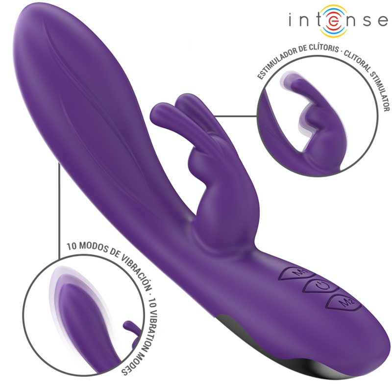 INTENSE - RANDALL RABBIT VIBRATOR 10 VIBRATIONS PURPLE - My naughty haven #