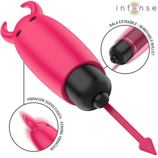 INTENSE - SCARLET VIBRATING BULLET RED DEMON 9.3 X 2.4 CM - My naughty haven #