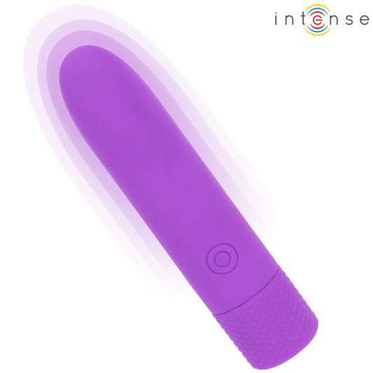 INTENSE - SYMONE USB RECHARGEABLE VIBRATING BULLET 8 VIBRATIONS PURPLE 10 X 2.2 CM - My naughty haven #