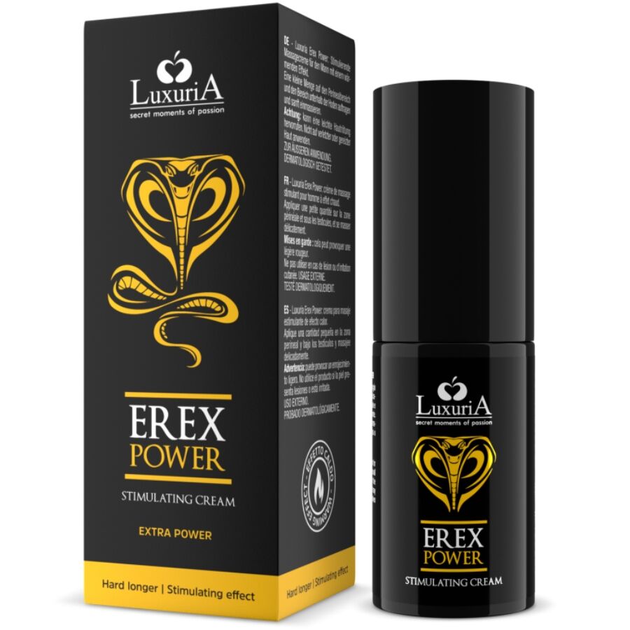 INTIMATELINE LUXURIA - EREX POWER HARD LONGER PENIS CREAM 30 ML - My naughty haven #