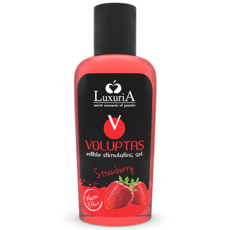 INTIMATELINE LUXURIA - VOLUPTAS EDIBLE MASSAGE GEL WARMING EFFECT - STRAWBERRY 100 ML - My naughty haven #