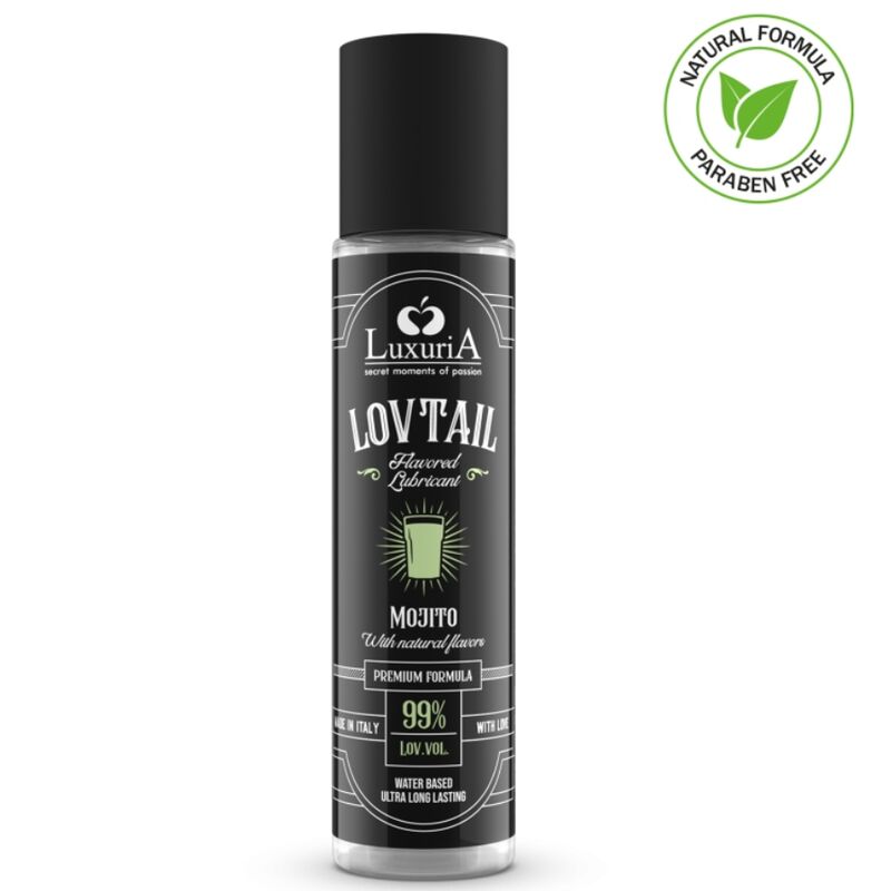 INTIMATELINE - LUXURIA WATER BASED LOVTAIL LUBRICANT MOJITO 60 ML - My naughty haven #
