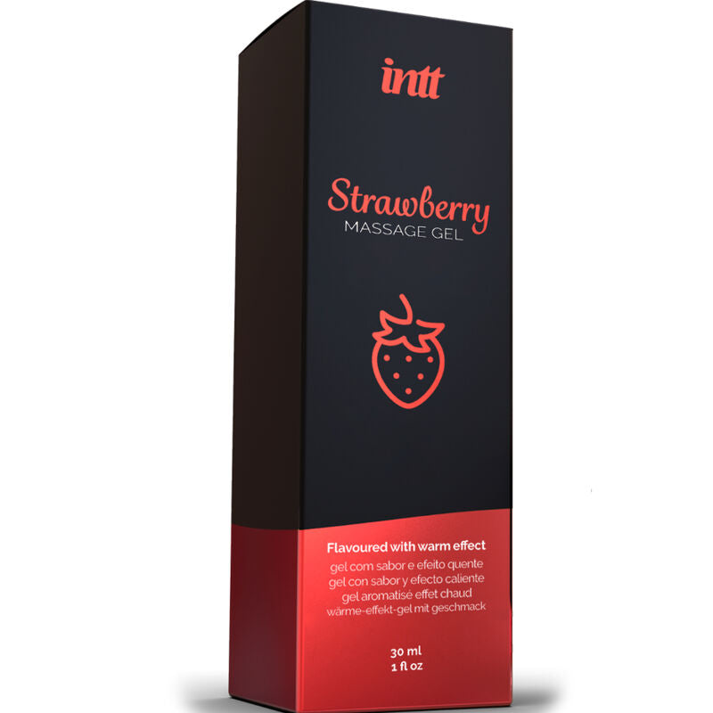 INTT MASSAGE & ORAL SEX - HOT EFFECT STRAWBERRY FLAVOR MASSAGE GEL - My naughty haven #