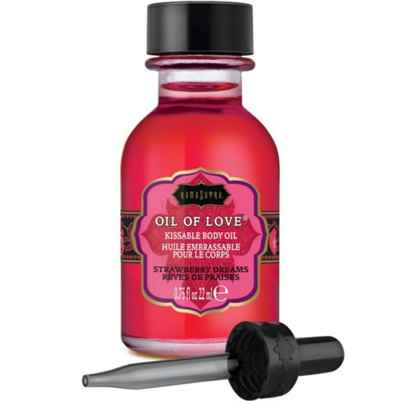 KAMASUTRA - EDIBLE OIL - STRAWBERRIES 22 ML - My naughty haven #