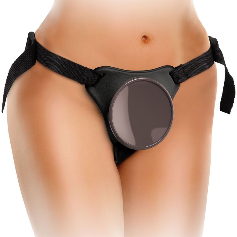 KING COCK - ELITE DELUXE ADJUSTABLE HARNESS KIT RING WITH TESTICLES & DILDO 20.3 CM - My naughty haven #