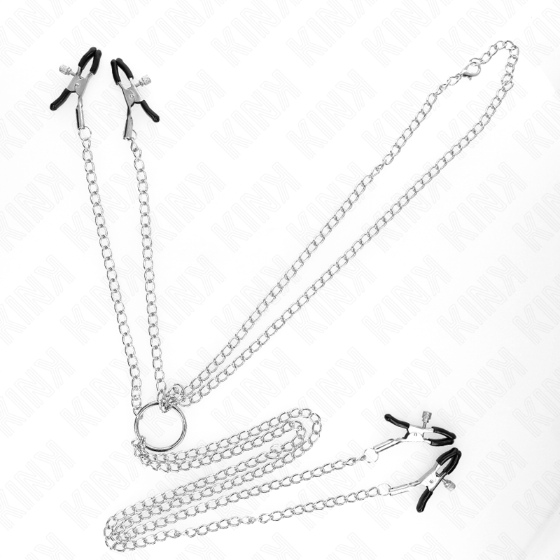 KINK - 4 NIPPLE AND CLIT CLAMPS ADJUSTABLE SILVER - My naughty haven #