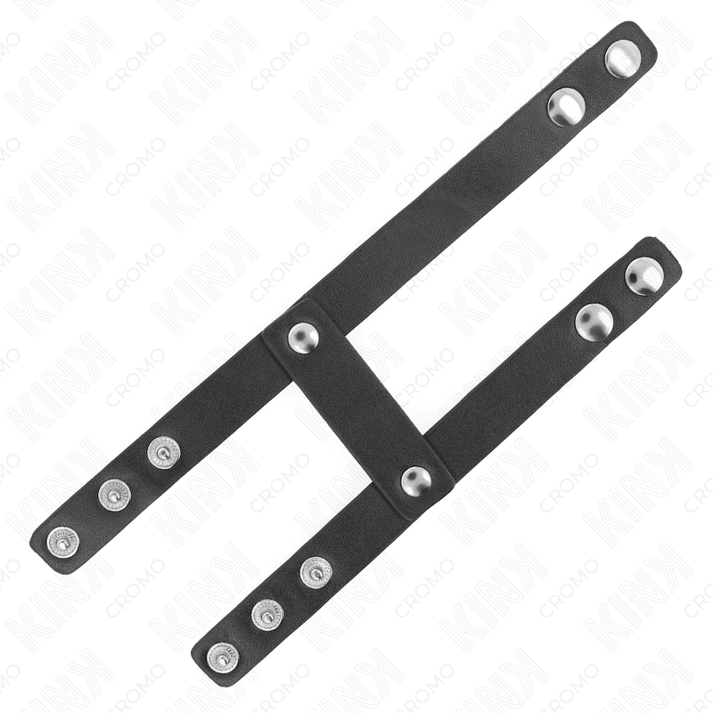 KINK - ADJUSTABLE DOUBLE LEATHER PENIS RING - My naughty haven #