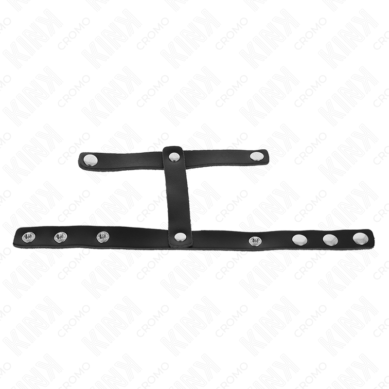 KINK - ADJUSTABLE LEATHER PENIS RING AND BALL DIVIDER STRAP - My naughty haven #