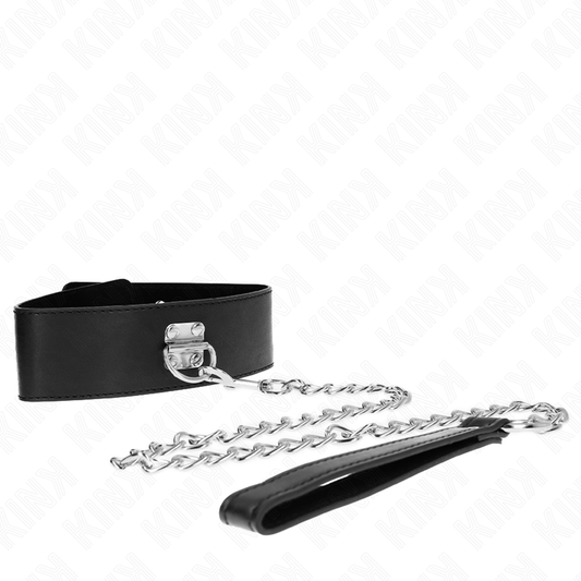 KINK - BASIC MODEL COLLAR WITH LEASH 65 CM MODEL 0 - My naughty haven #