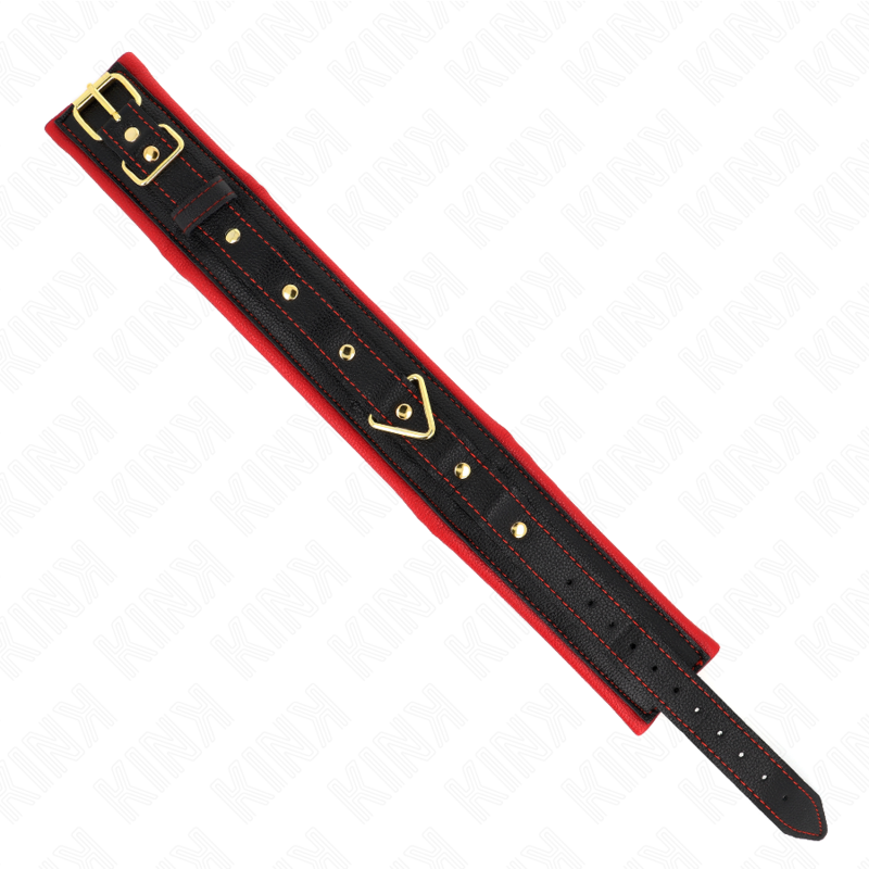 KINK - COLLAR WITH PLAIN FABRIC LEASH ADJUSTABLE 33-48 CM X 5.7 CM - My naughty haven #