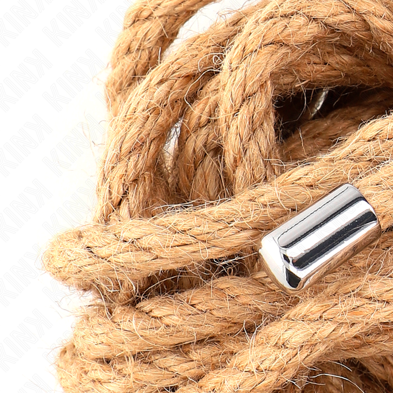 KINK - HEMP ROPE WITH METAL HEAD 5 METER - My naughty haven #