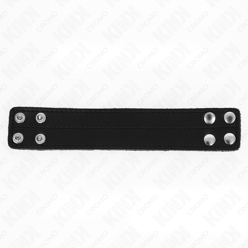 KINK - LEATHER PENIS RING WITH PRESSURE CLOSURE 18.5 X 3.3 CM - My naughty haven #