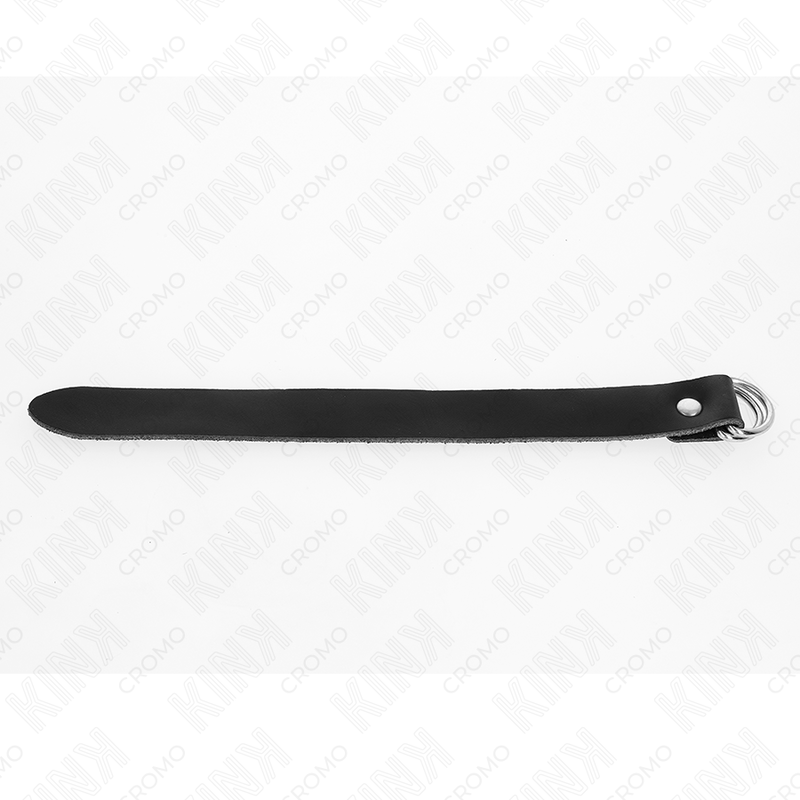 KINK - LEATHER PENIS RING WITH PRESSURE CLOSURE 22 X 2 CM - My naughty haven #