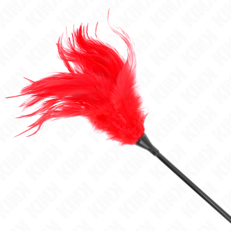 KINK - MULTIPLE RED TICKLE FEATHERS 45 CM - My naughty haven #
