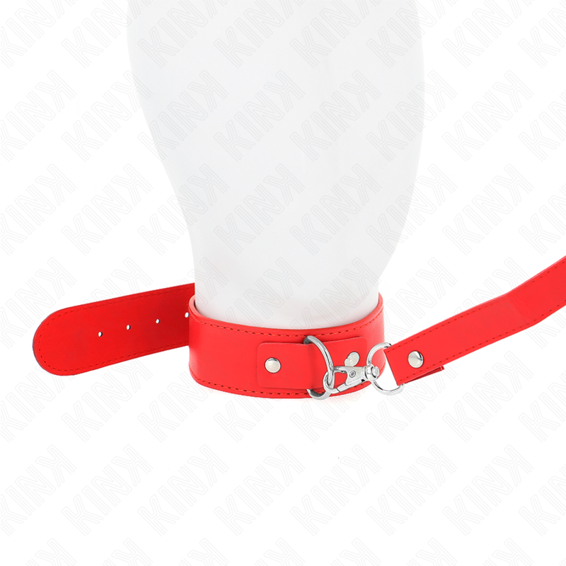 KINK - NECKLACE WITH BELT 116 CM ROJO STRAP ADJUSTABLE 32-50 CM X 8 CM - My naughty haven #