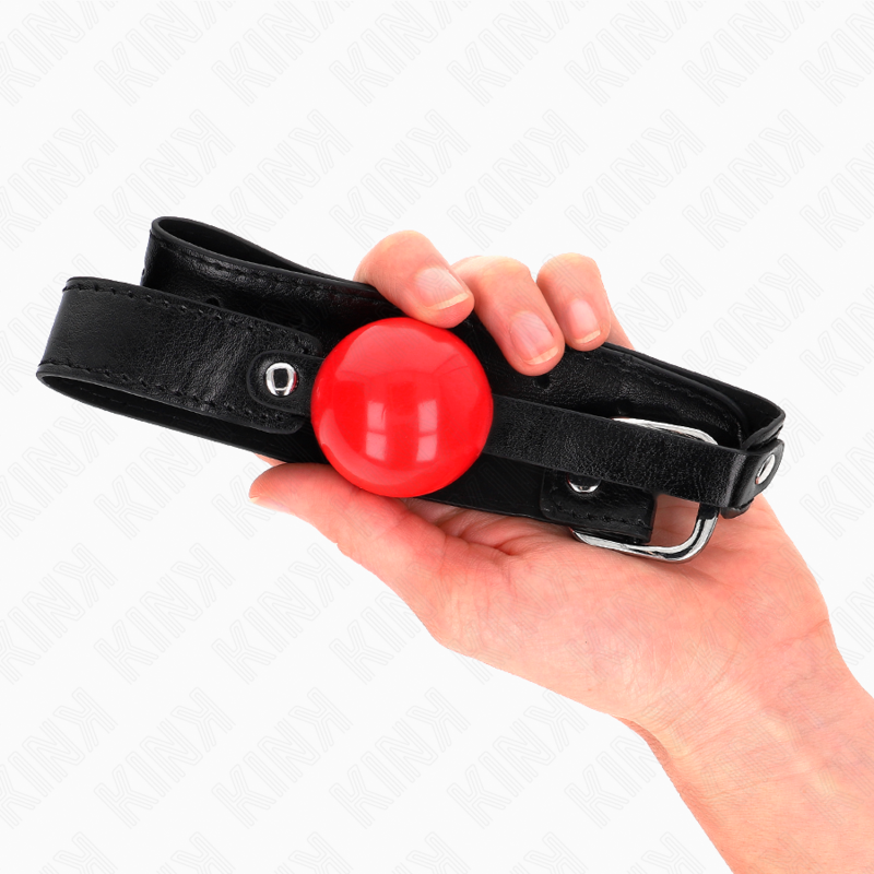 KINK - SOFT TPE BALL 4 CM GAG MODEL 1 66 x 2.5 CM ADJUSTABLE 41-61 CM - My naughty haven #