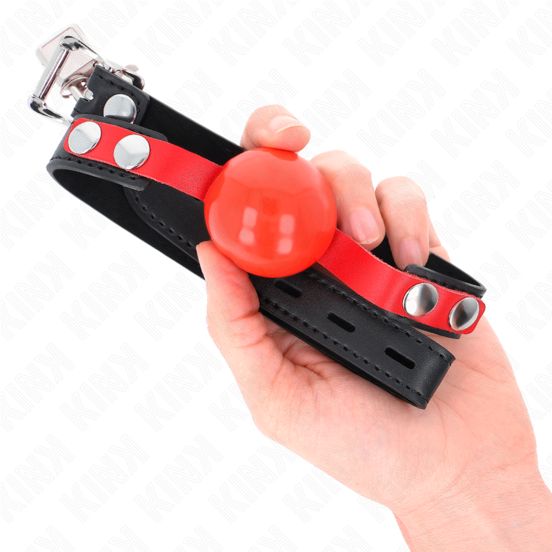 KINK - SOFT TPE BALL 4 CM GAG MODEL 4 60 x 2 CM ADJUSTABLE 37-52 CM - My naughty haven #