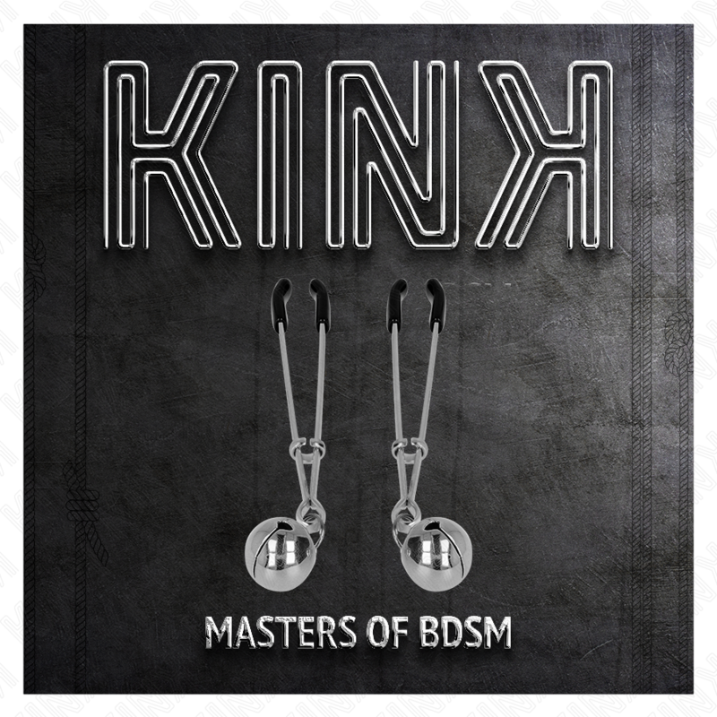 KINK - THIN BELL NIPPLE CLAMPS SILVER 7 CM - My naughty haven #